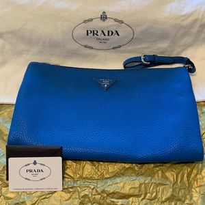 Prada Saffiano Leather Clutch or Wristlet